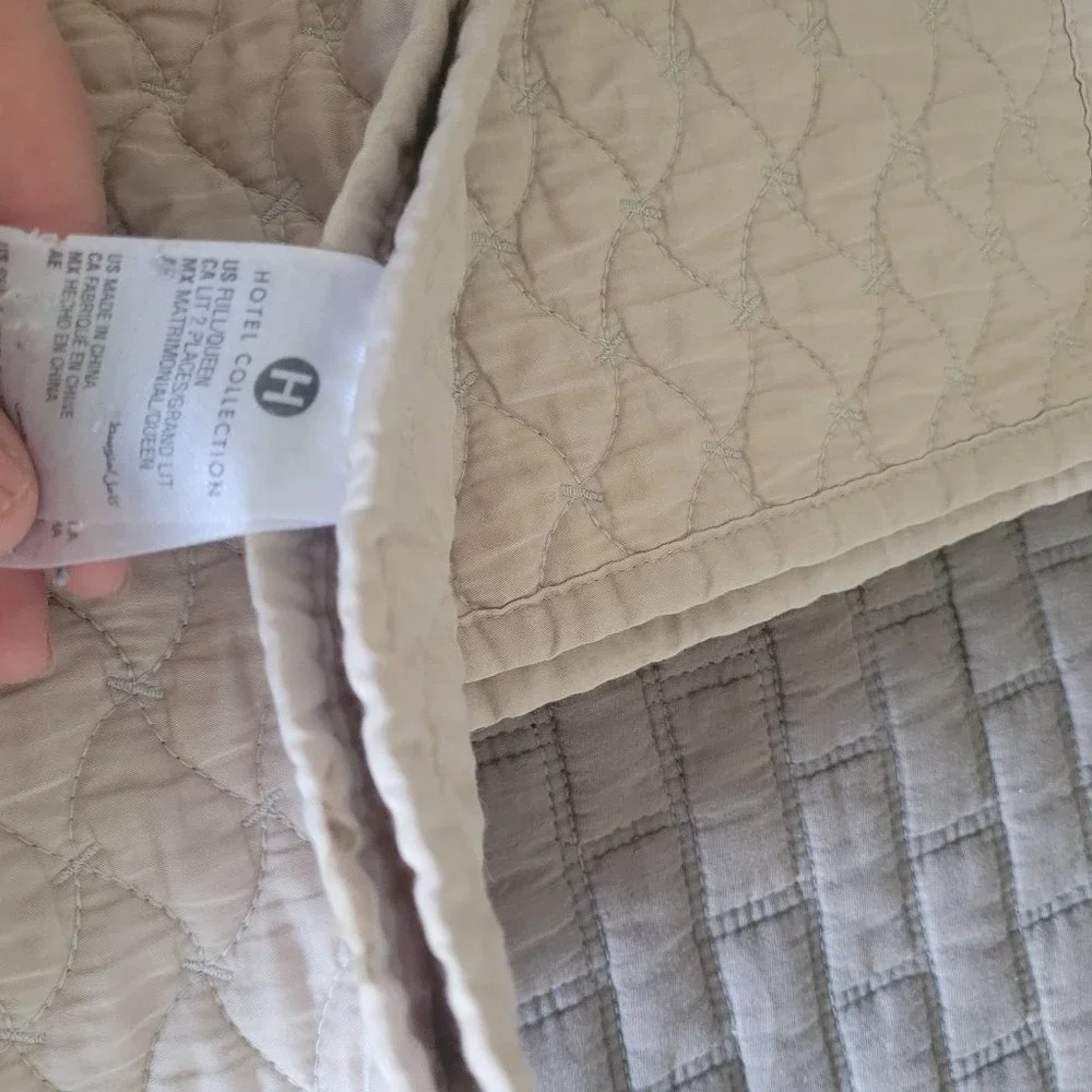 Hotel Collection Coverlet Queen size Cotton&polyester